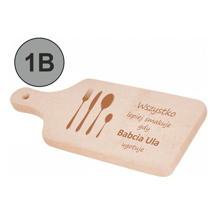 Drewniana deska do krojenia dla Babci i/lub Dziadka - obrazek 2