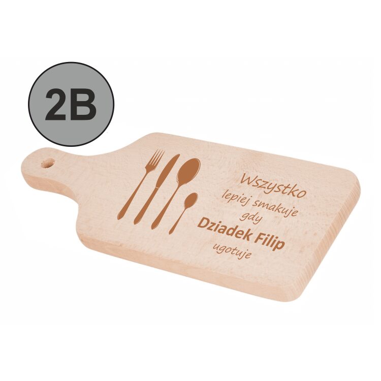 Drewniana deska do krojenia dla Babci i/lub Dziadka - obrazek 3