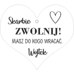 Zawieszka do auta z grawerem. Personalizowany prezent dla Chłopaka - obrazek 5