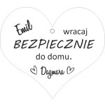 Zawieszka do auta z grawerem. Personalizowany prezent dla Chłopaka - obrazek 6