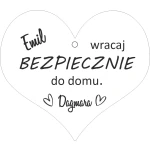 Zawieszka do auta z grawerem. Personalizowany prezent dla Chłopaka - obrazek 6