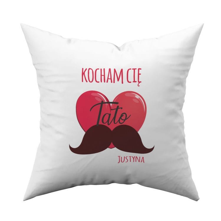 Poduszka z nadrukiem kocham Cię tato - obrazek 2