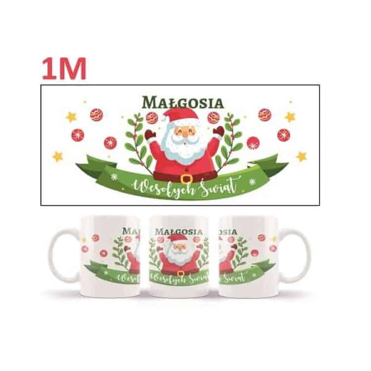 Kubek z personalizowanym nadrukiem na Mikołajki i Święta Bożego Narodzenia - obrazek 2
