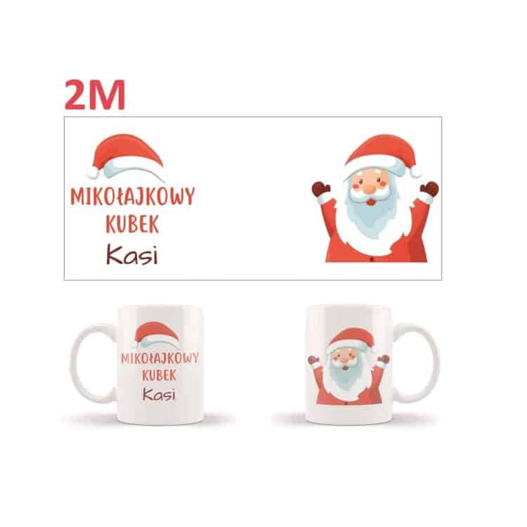 Kubek z personalizowanym nadrukiem na Mikołajki i Święta Bożego Narodzenia - obrazek 3