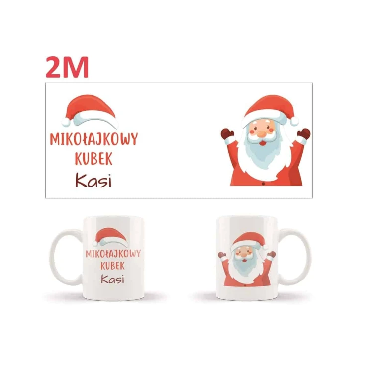 Kubek z personalizowanym nadrukiem na Mikołajki i Święta Bożego Narodzenia - obrazek 3