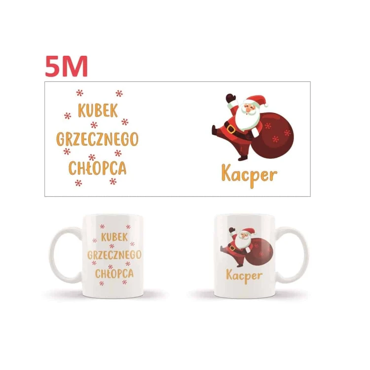 Kubek z personalizowanym nadrukiem na Mikołajki i Święta Bożego Narodzenia - obrazek 6