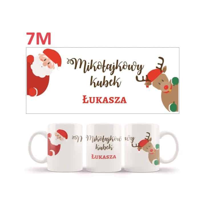 Kubek z personalizowanym nadrukiem na Mikołajki i Święta Bożego Narodzenia - obrazek 8