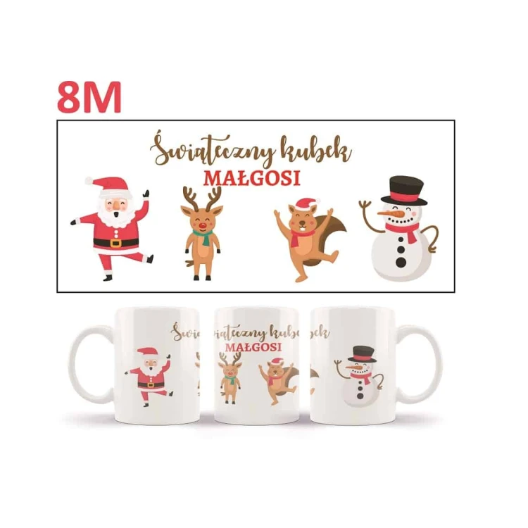 Kubek z personalizowanym nadrukiem na Mikołajki i Święta Bożego Narodzenia - obrazek 9