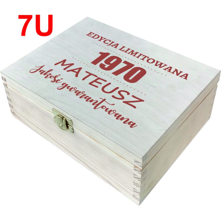Drewniane pudełko - niezbędnik z okazji urodzin. Prezent na urodziny - obrazek 9