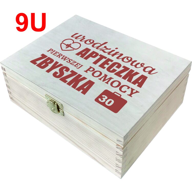 Drewniane pudełko - niezbędnik z okazji urodzin. Prezent na urodziny - obrazek 11