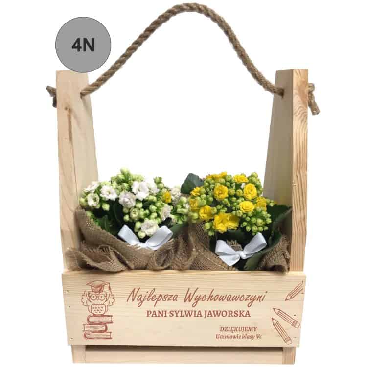 Doniczki personalizowane dla nauczyciela