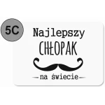 Biała Podkładka pod Myszkę Personalizowana dla Dziecka z Imieniem - Prezent na Dzień Chłopaka. - obrazek 6