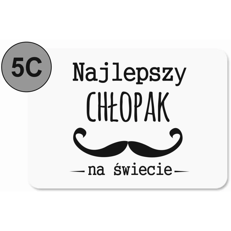 Biała Podkładka pod Myszkę Personalizowana dla Dziecka z Imieniem - Prezent na Dzień Chłopaka. - obrazek 6
