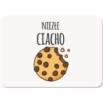 Biała Podkładka pod Myszkę Personalizowana dla Dziecka z Imieniem - Prezent na Dzień Chłopaka.