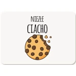 Biała Podkładka pod Myszkę Personalizowana dla Dziecka z Imieniem - Prezent na Dzień Chłopaka.