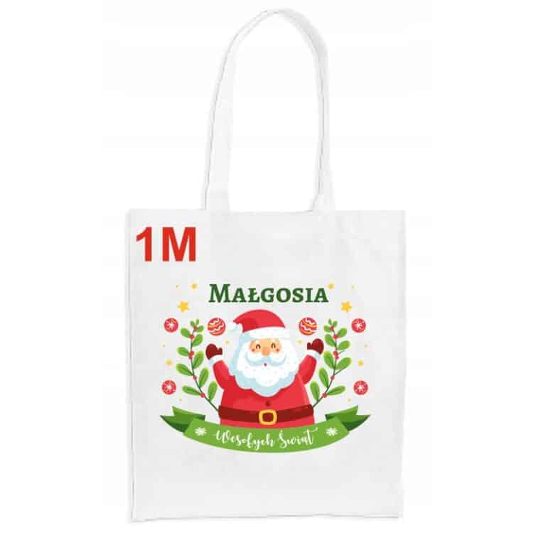 Torba z nadrukiem na Mikołaja Święta - obrazek 2
