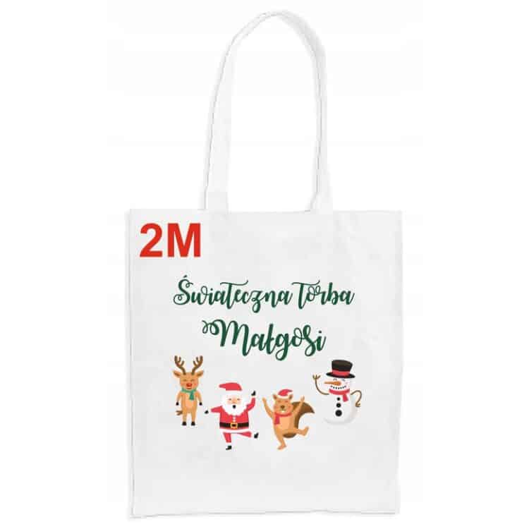 Torba z nadrukiem na Mikołaja Święta - obrazek 3