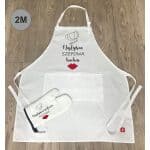 Prezent zestaw dla mamy fartuch i rękawica w skrzynce - obrazek 4