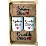 Zestaw ręczników z kubkami dla babci i dziadka - obrazek 3