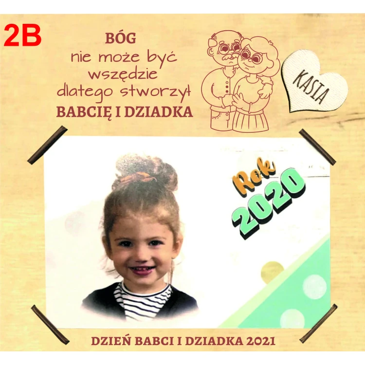 Prezent dla babci i/lub dziadka ramka kartka foto - obrazek 5