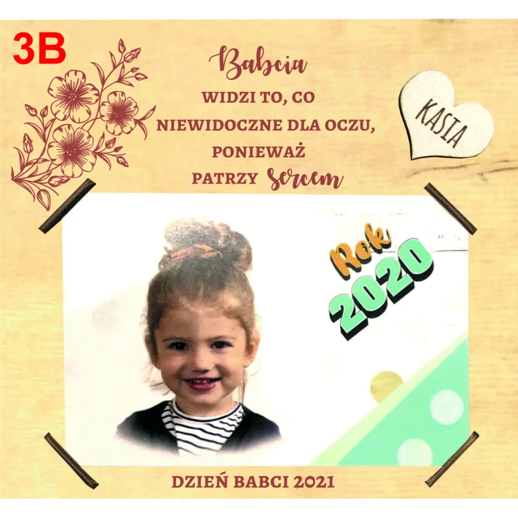 Prezent dla babci i/lub dziadka ramka kartka foto - obrazek 6