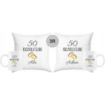 2x Kubek poduszka 50 25 40 rocznica ślubu skrzynka - obrazek 5