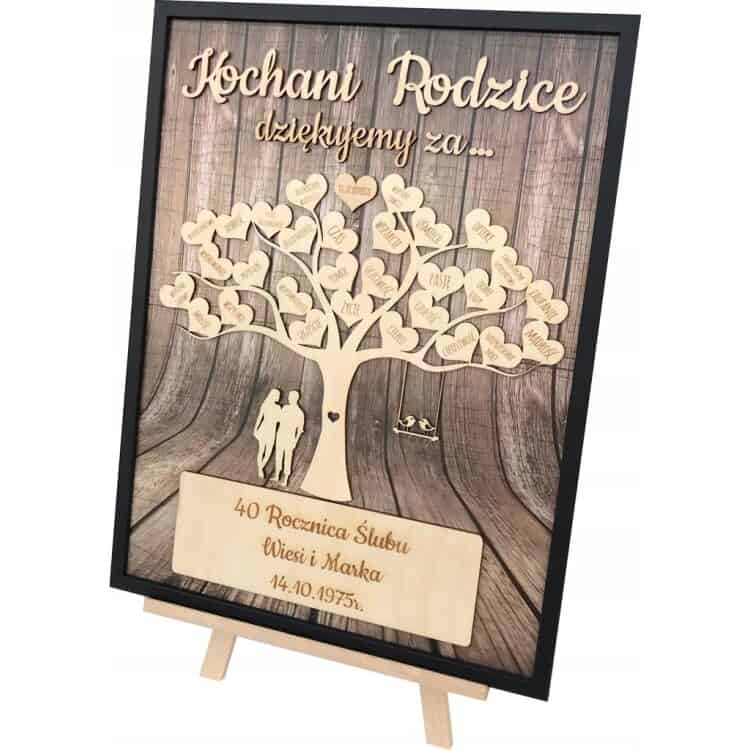 Prezent rocznica ślubu jubileusz 10 20 25 30 40 45 50 - obrazek 3
