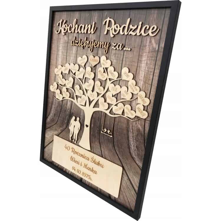 Prezent rocznica ślubu jubileusz 10 20 25 30 40 45 50 - obrazek 2
