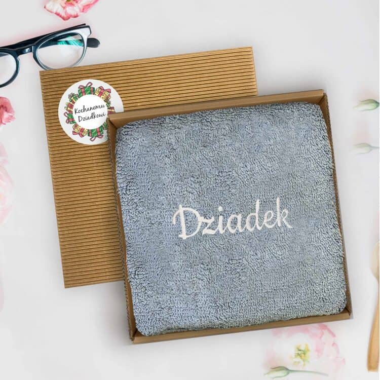 Prezent dla dziadka ręcznik z haftem - obrazek 2