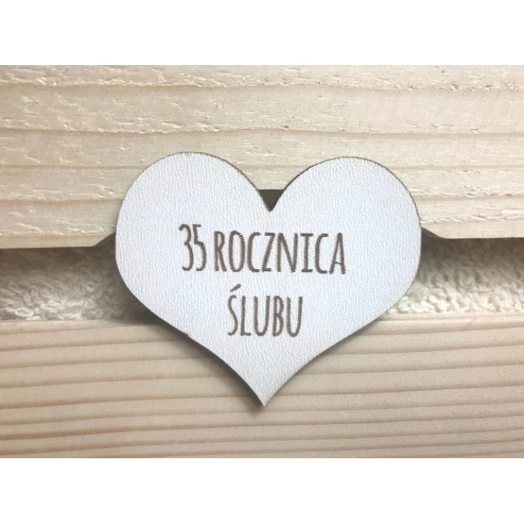 serduszko z grawerem rocznica