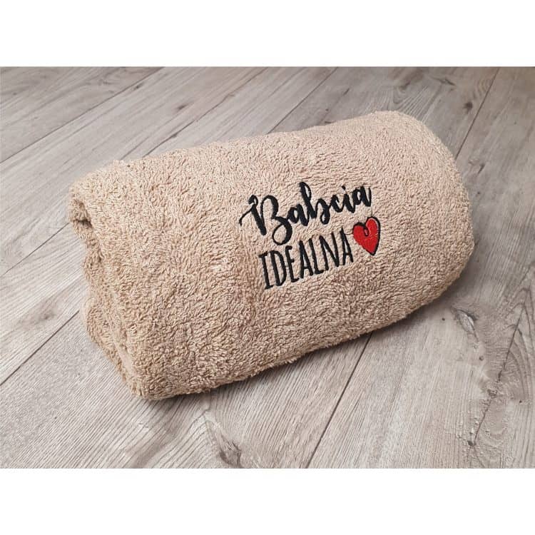 Ręcznik kąpielowy dla babci 140x70 Babcia Idealna - obrazek 3