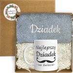 Kubek + ręcznik prezent dla dziadka w pudełku