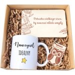 Prezent dla Nauczyciela Kubek Kartka Brelok Grawer - obrazek 2