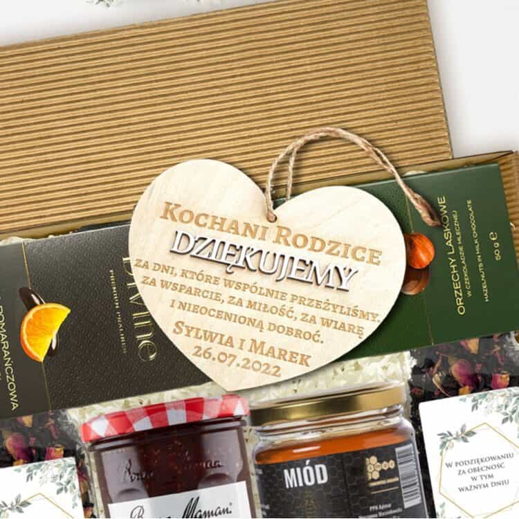 Podziękowanie dla Rodziców Ślub Wesele Zestaw prezentowy naturalne przetwory - obrazek 4