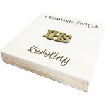 Pudełko na pieniądze gotówkę I Komunia Święta IHS Prezent na Komunię Św.