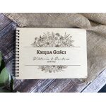 Drewniana Księga gości z ankietami na ślub wesele z grawerem personalizowanym - obrazek 4