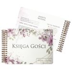 Księga gości z ankietami na ślub wesele z nadrukiem personalizowana