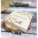 Drewniane pudełko na pieniądze z nadrukiem I Komunia Święta - obrazek 5
