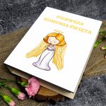 Biblia w drewnianym pudełku z nadrukiem. Pamiątka Pierwszej Komunii Świętej - obrazek 4