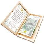 Drewniane pudełko na pieniądze Ślub Grawer Prezent - obrazek 3