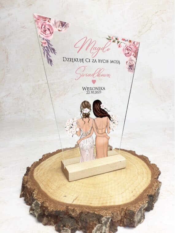 Ekskluzywna Statuetka Personalizowana dla Świadkowej. Podziękowanie - obrazek 2