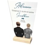 Elegancka Statuetka z Personalizowanym Nadrukiem dla Świadka
