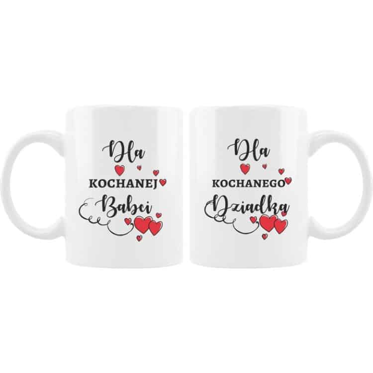 Elegancki Zestaw dla Babci i Dziadka z Kubkami i Podkładkami Herbata Miód Konfitura - obrazek 3