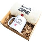 Podziękowanie dla Świadka - Komplet  Kubek 330 ml, Ręcznik z Haftem, Eko Wiórki - obrazek 2