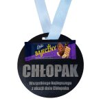 Medal z Grawerem na Dzień Chłopaka z batonem - Doskonały Upominek dla Wszystkich Chłopców