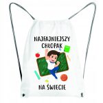 Torba Plecak Personalizowany na Dzień Chłopaka z Imieniem - Idealny Prezent dla Małych Chłopców