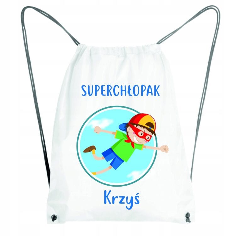 Torba Plecak Personalizowany na Dzień Chłopaka z Imieniem - Idealny Prezent dla Małych Chłopców - obrazek 3