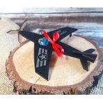 Samolot  z Grawerem Personalizowany - Czarny na Dzień Chłopaka - obrazek 2