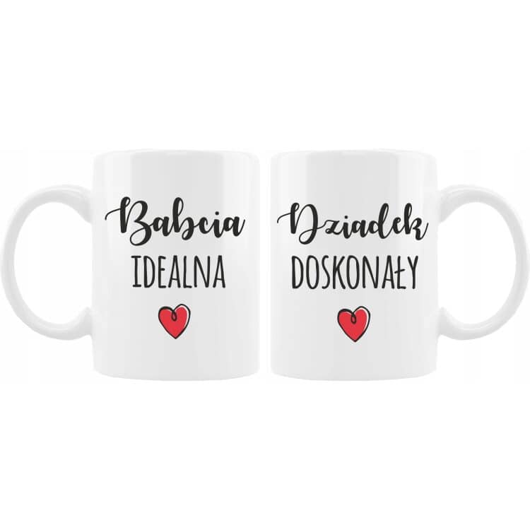 Wyjątkowy Zestaw Prezentowy - Ręcznik Kubek dla Dziadków na Święta, Dzień Babci i Dziadka - Z nadrukiem i haftem - obrazek 2