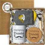Elegancki Zestaw Dla Dziadka: Kubek, Skarpetki, Podkładka,